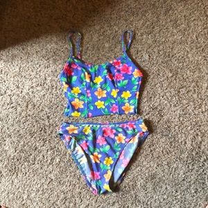 Vintage floral swimsuit